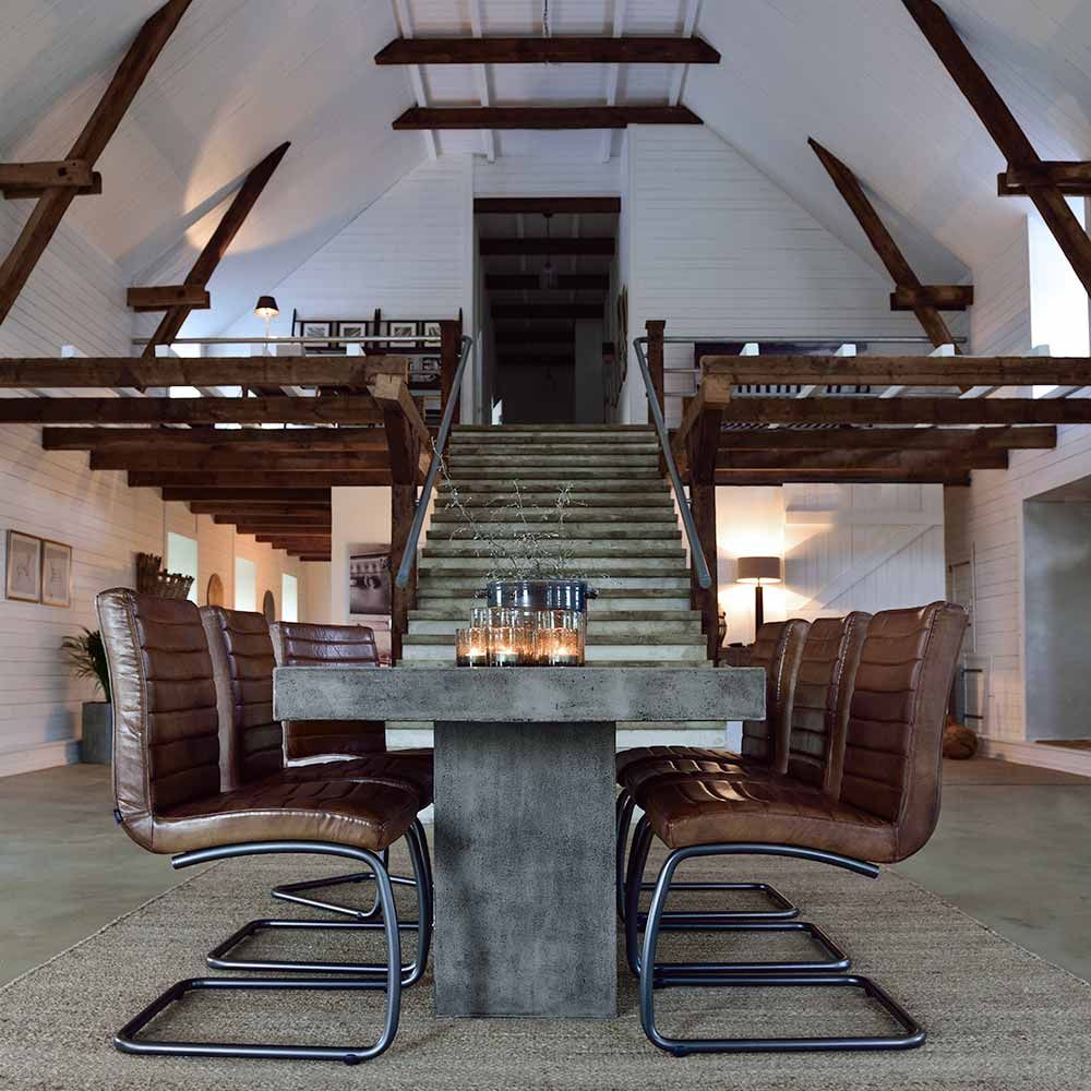 Campos ruokapöytä 90 x 200 betoni Artwood