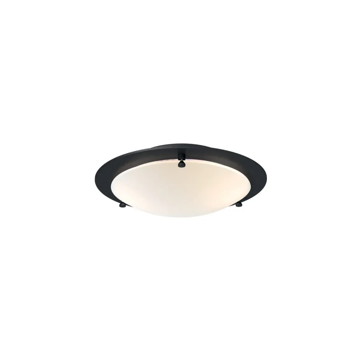 Cirklo plafondi Ø30 cm metalli/lasi struktuurimusta