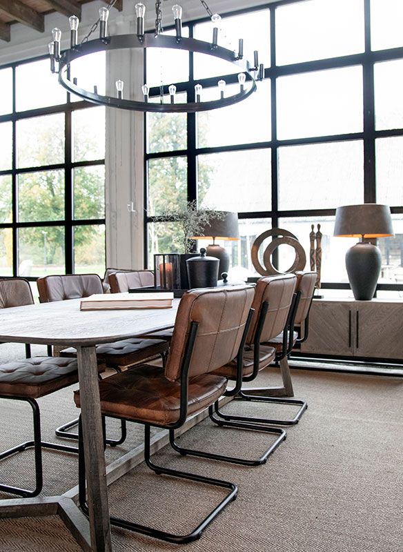 Carlos ruokapöydän tuoli Light Brown Artwood 