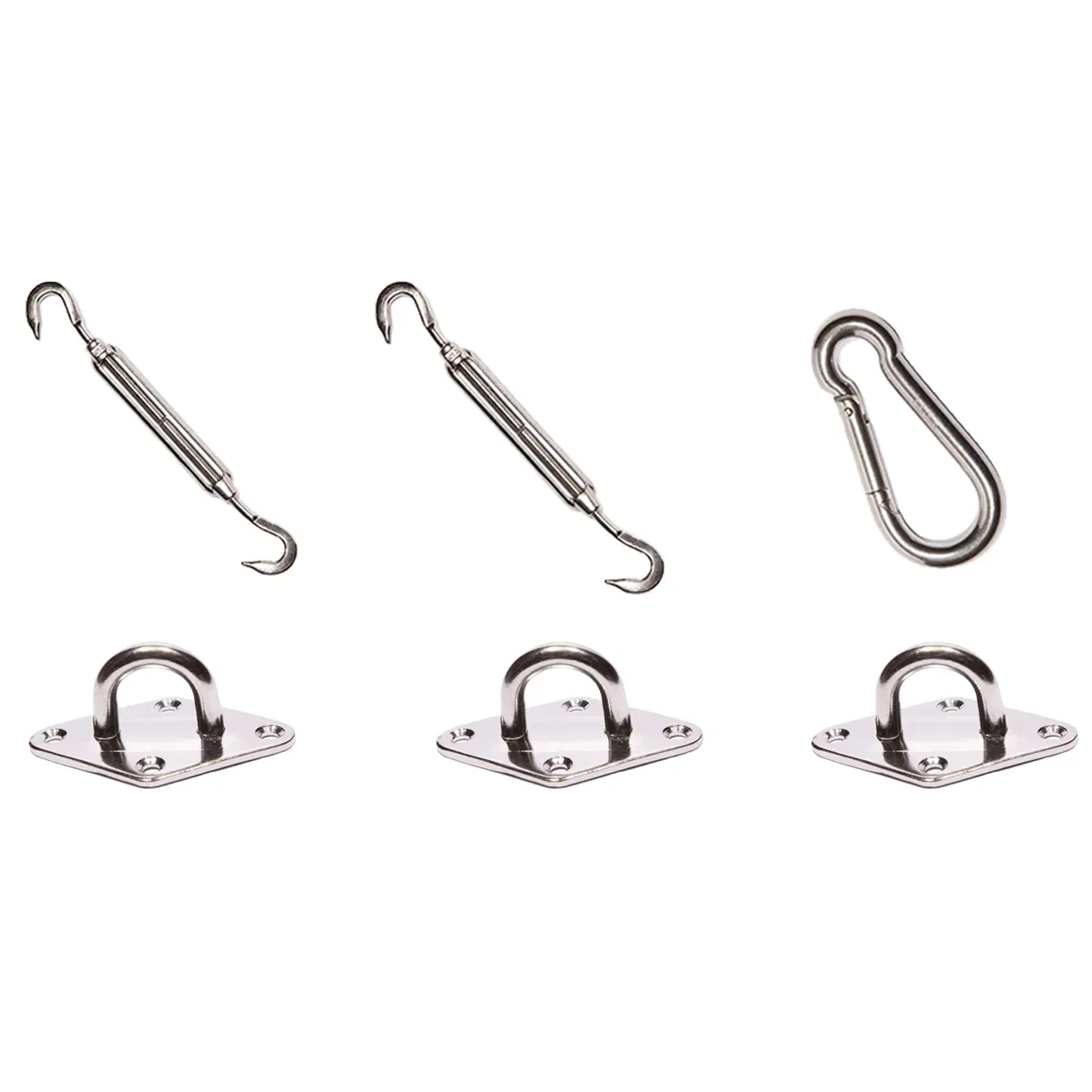 asennussetti varten trekantiga aurinkovarjo