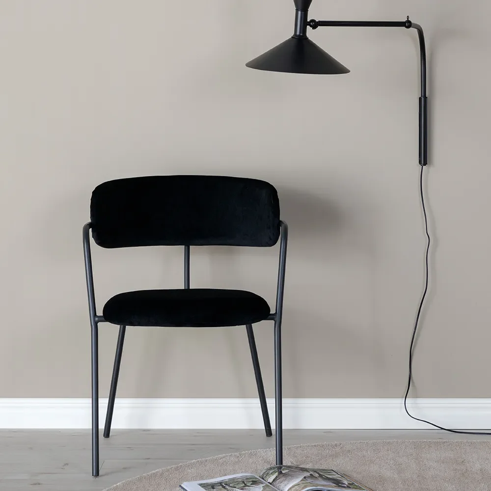 Arrow ruokailutuoli Sort 2 kpl