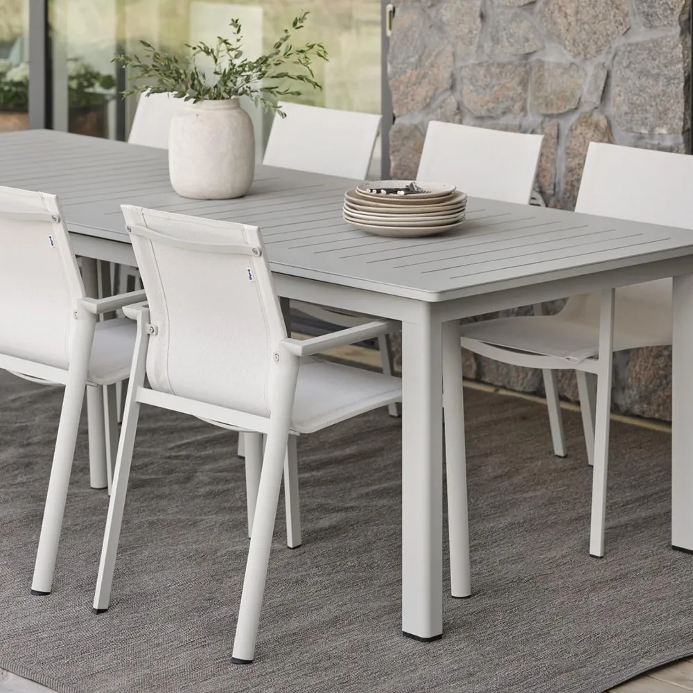 Delia pinottava tuoli Light Grey/Textilene