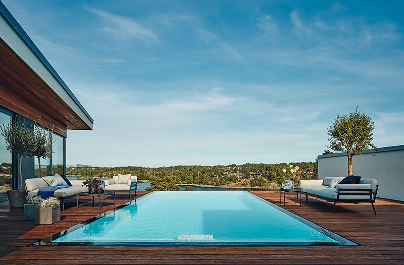 Anholt nojatuoli harmaa Skargaarden