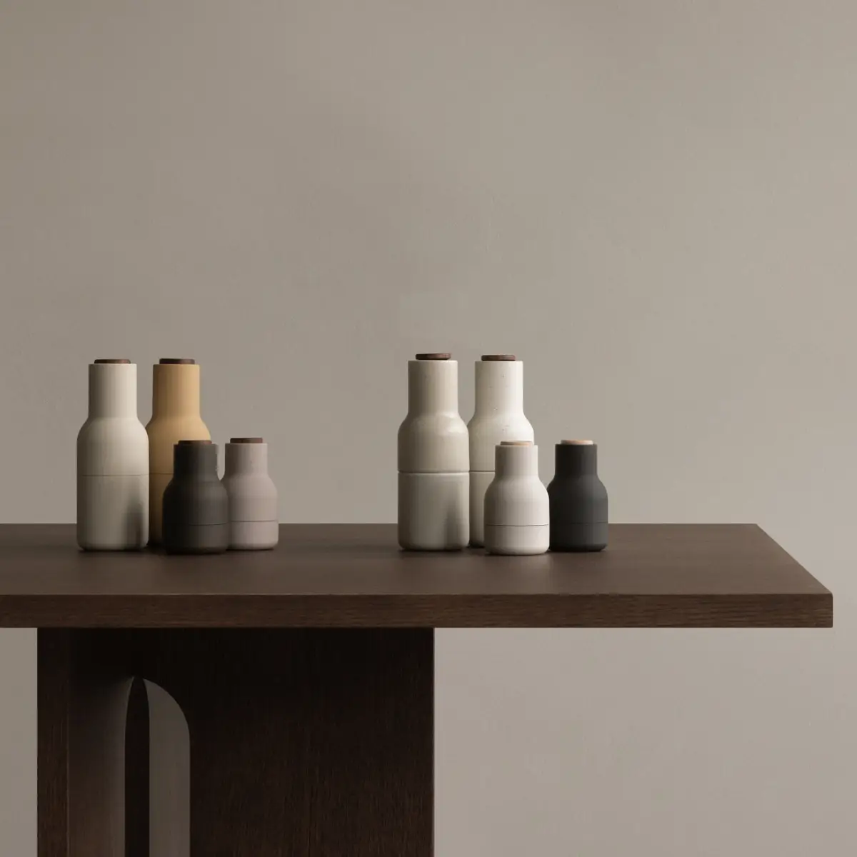 Bottle Grinder 2-pakkaus Pieni - Metsästysvihreä, Beige / Pähkinä