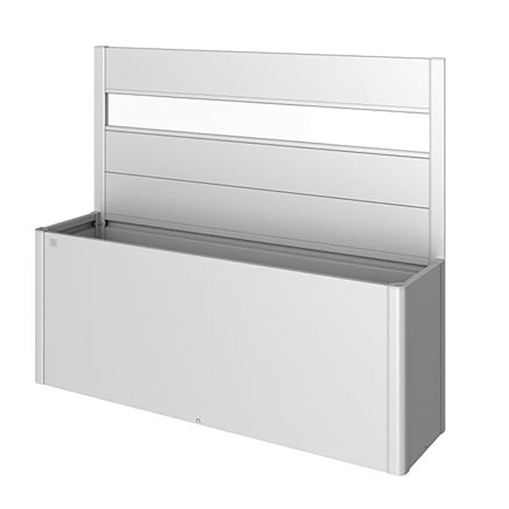 Seinä istutuspenkkiin 4x1 m, akryylilasi metalli