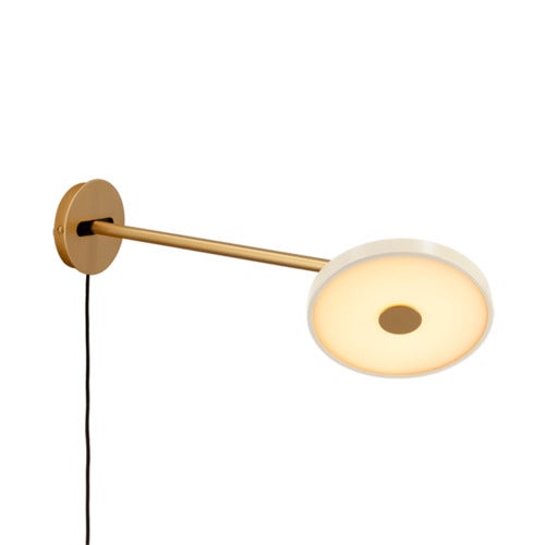 Asteria Wall Long Seinävalaisin Ø15 cm Pearl White