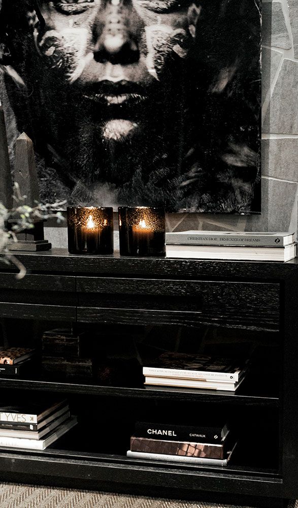 Hunter konsolipöytä laatikoilla musta Artwood