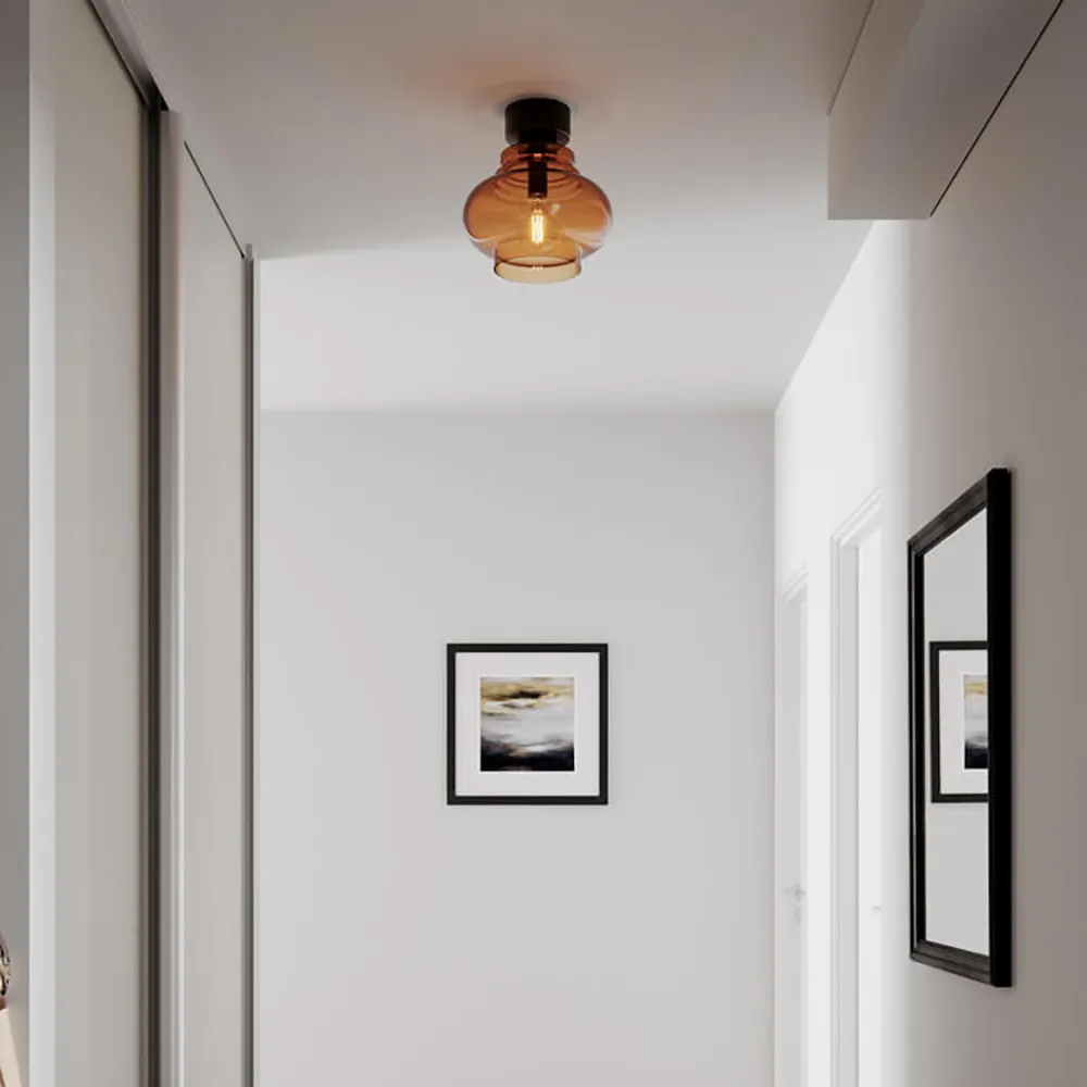 Dolores kattokruunu Ø30 cm konjakki