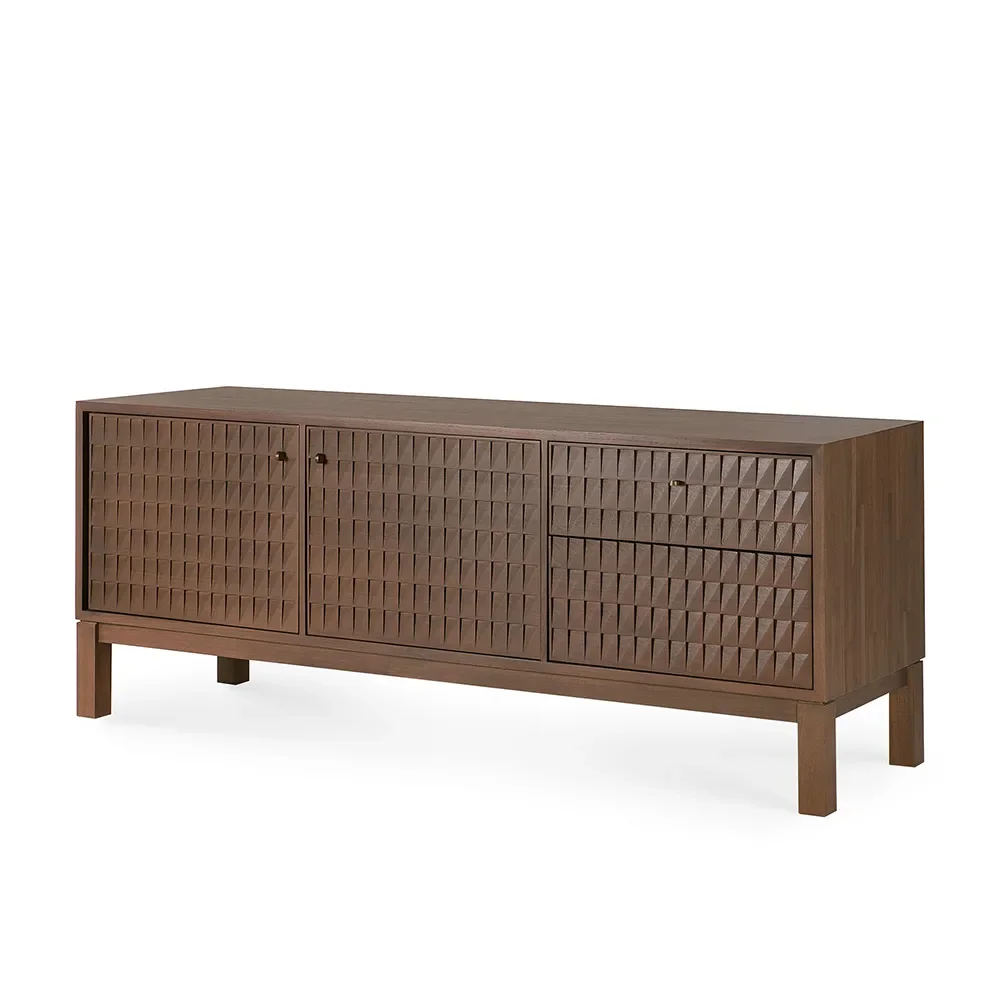 Ethnicraft, TV-taso tiikistä Sono Light Brown L160 cm