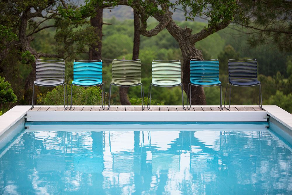 Click käsinojatuoli taivaansininen