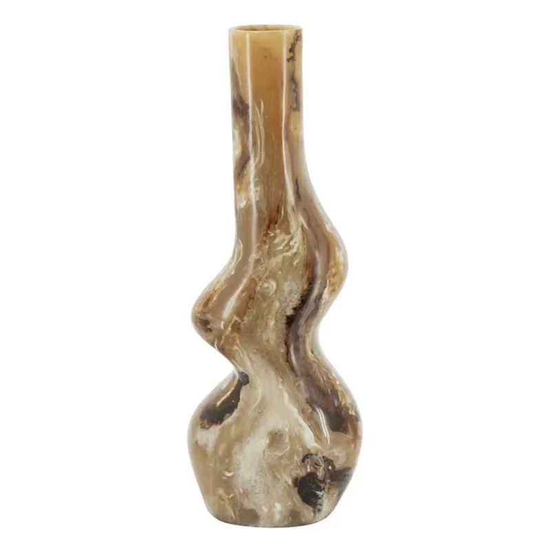 Stonea 3 maljakko 21x18x59 cm hartsi ruskea