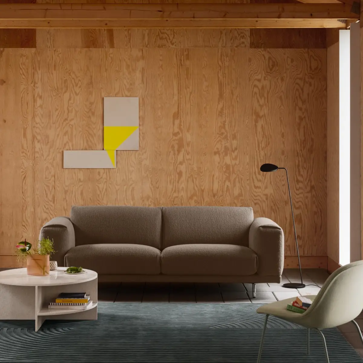 Relevo Matto Quattro - 200 x 300 cm - Sage Green Muuto