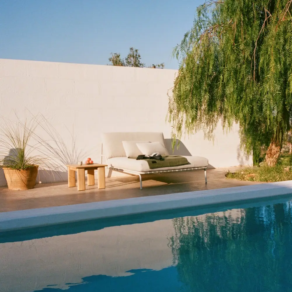 Sohvapöytä Teak 55x55 Assemble