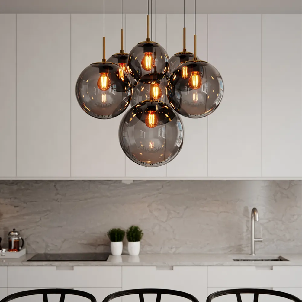 Laura kattovalaisin Ø53cm Musta/Savunharmaa