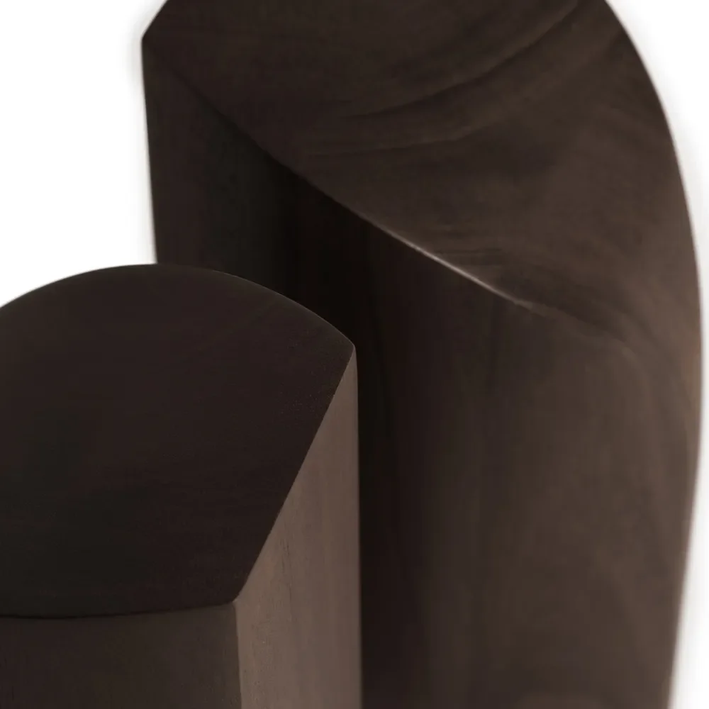 PI-kirjanpidin lakattu tummanruskea mahonkisetti 2 kpl