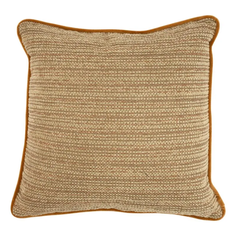 Faye 50x50x4,5 cm Polyesteri & viscose,  down feather filling Pluto brown