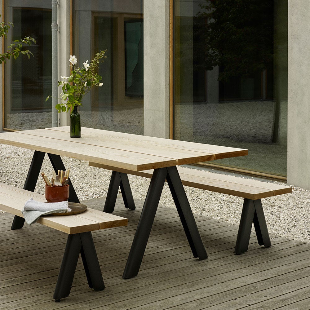 Overlap ruokapöytä antrasiitti Black