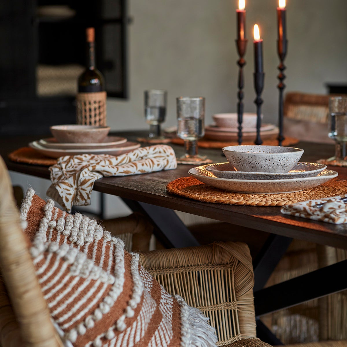  MINNA tyynynpäällinen ruoste/beige