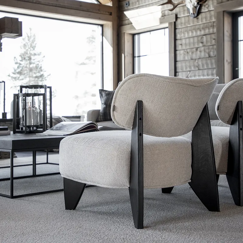 Cadiz kangasnojatuoli Quiet cream