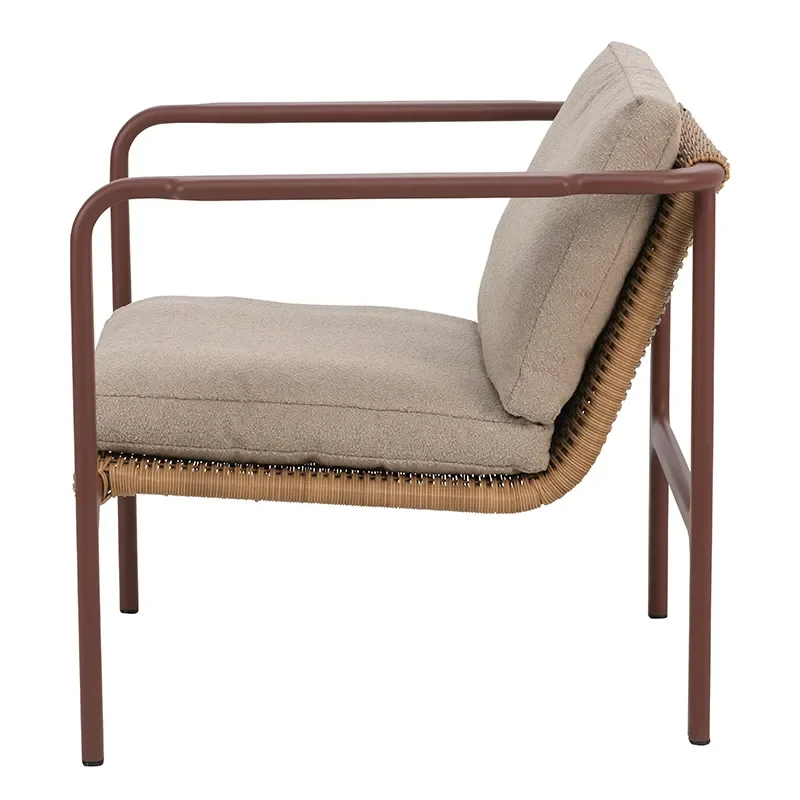 Motty nojatuoli Zin Red / Teddy Beige