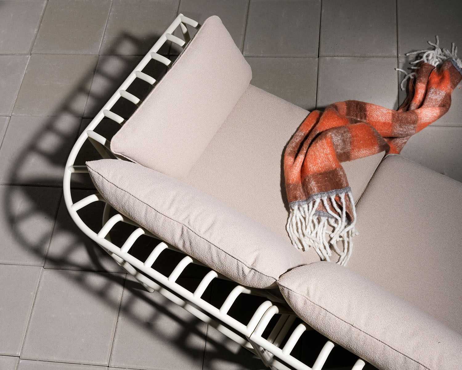 Collier Keskimmäinen osa  Pearl white / Teddy beige