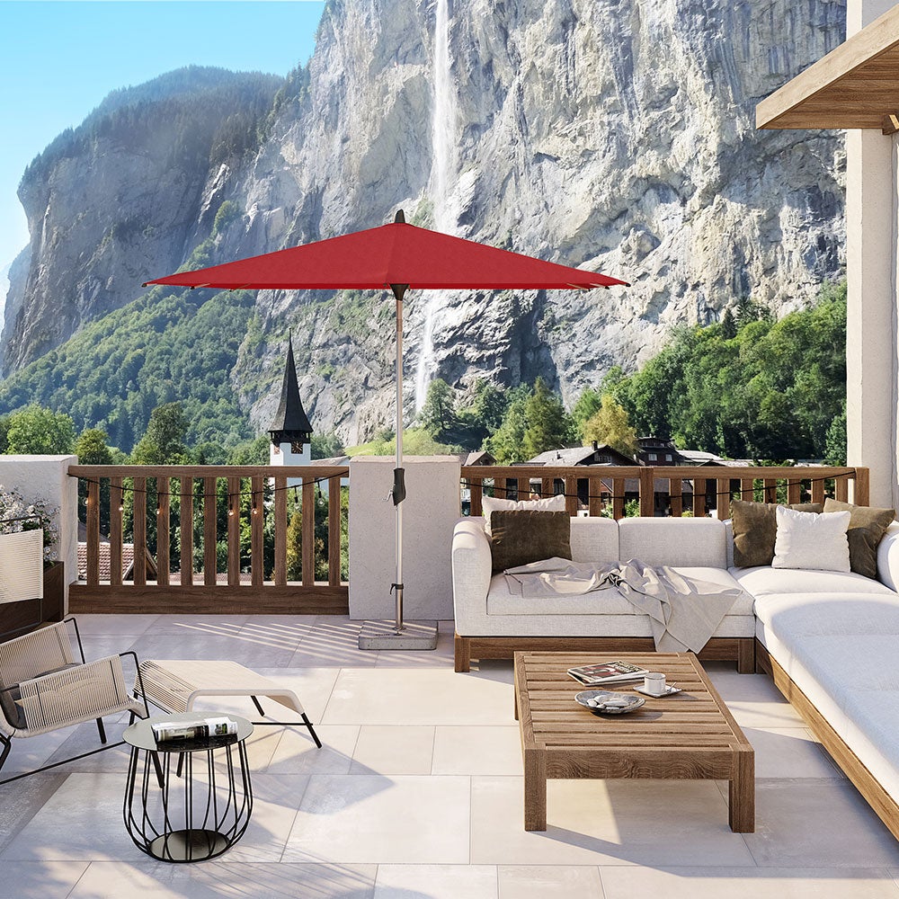 Alu-twist -aurinkovarjo 330 cm kat.2 157 stone grey