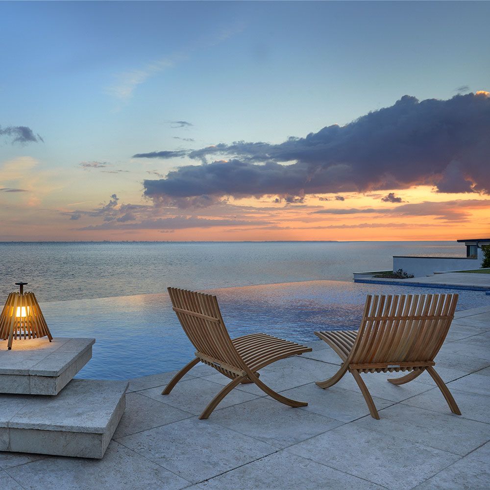 Nozib lounge-tuoli tiikki Skargaarden