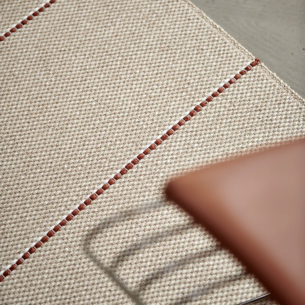 Lea matto Beige/Rust/Vanilla 70 x 150 cm