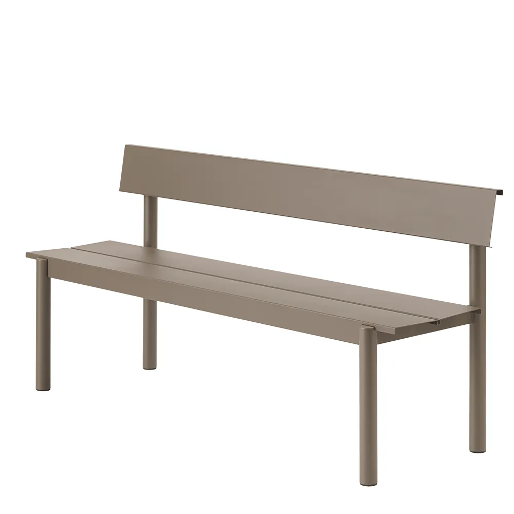 Teräspenkki 170cm Linear Steel Taupe