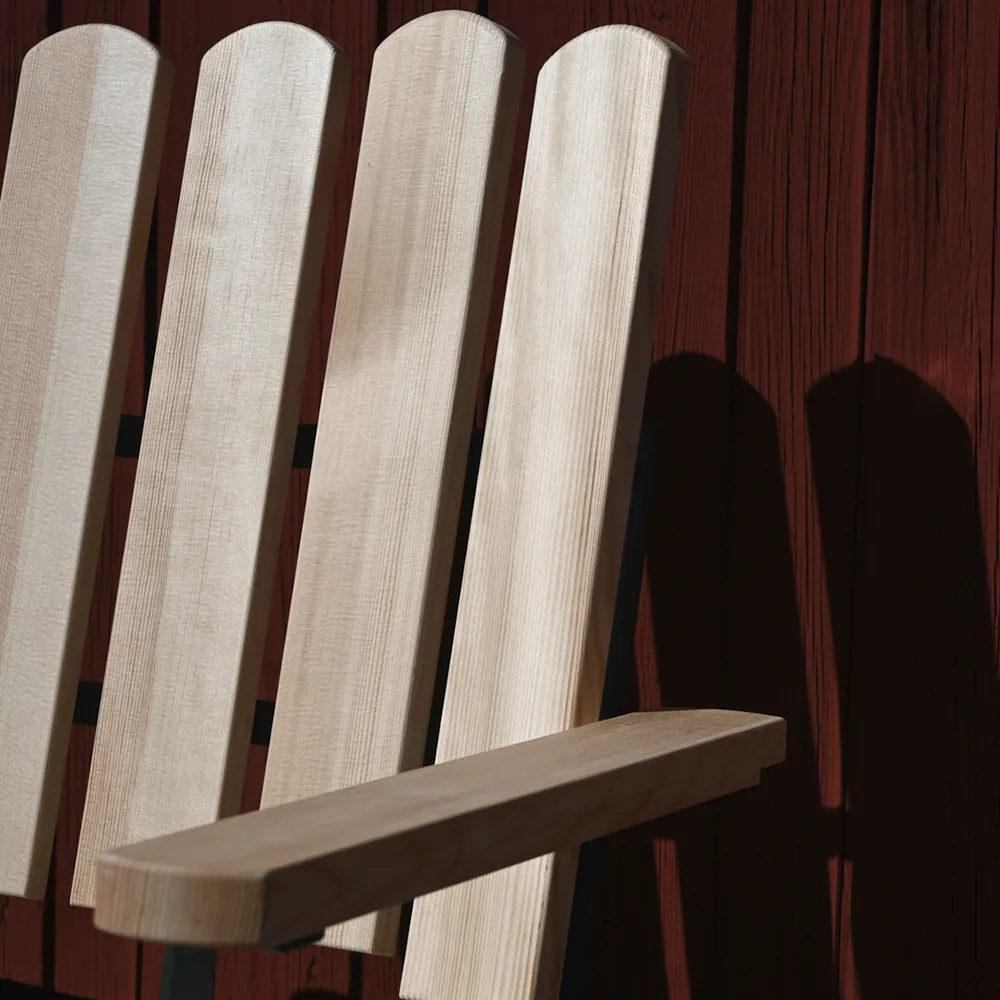 A2 nojatuoli Öljytty mänty / vihreä runko