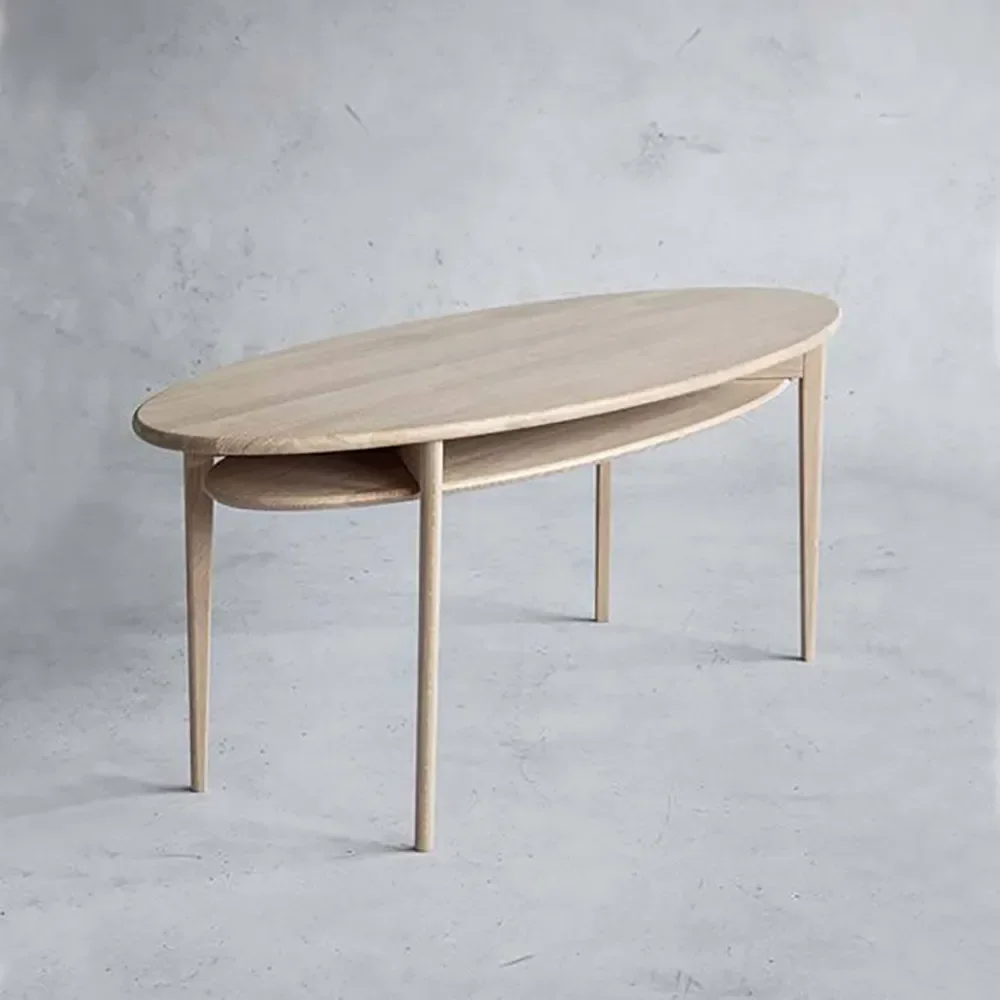 Celia Sohvapöytä 120 cm Valkoinen öljytty tammi