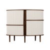 Audacious Highboard Kaappi tumma tammi/White Sands