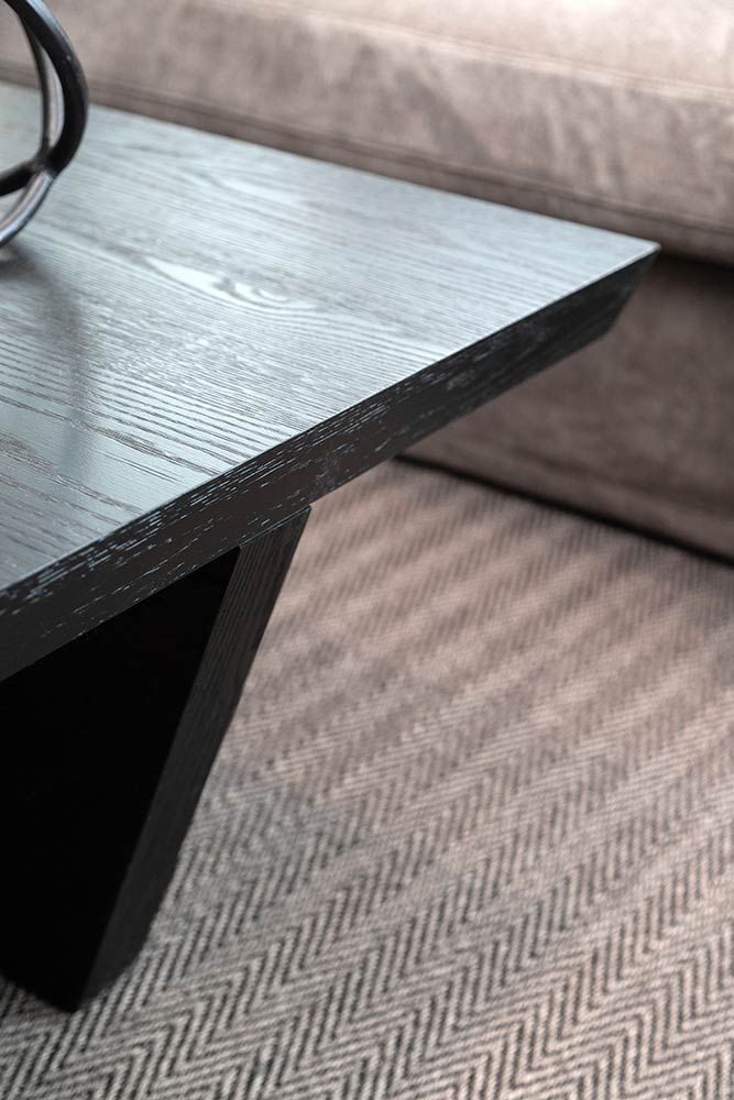 Trent sohvapöytä 90 x 90 cm musta Artwood