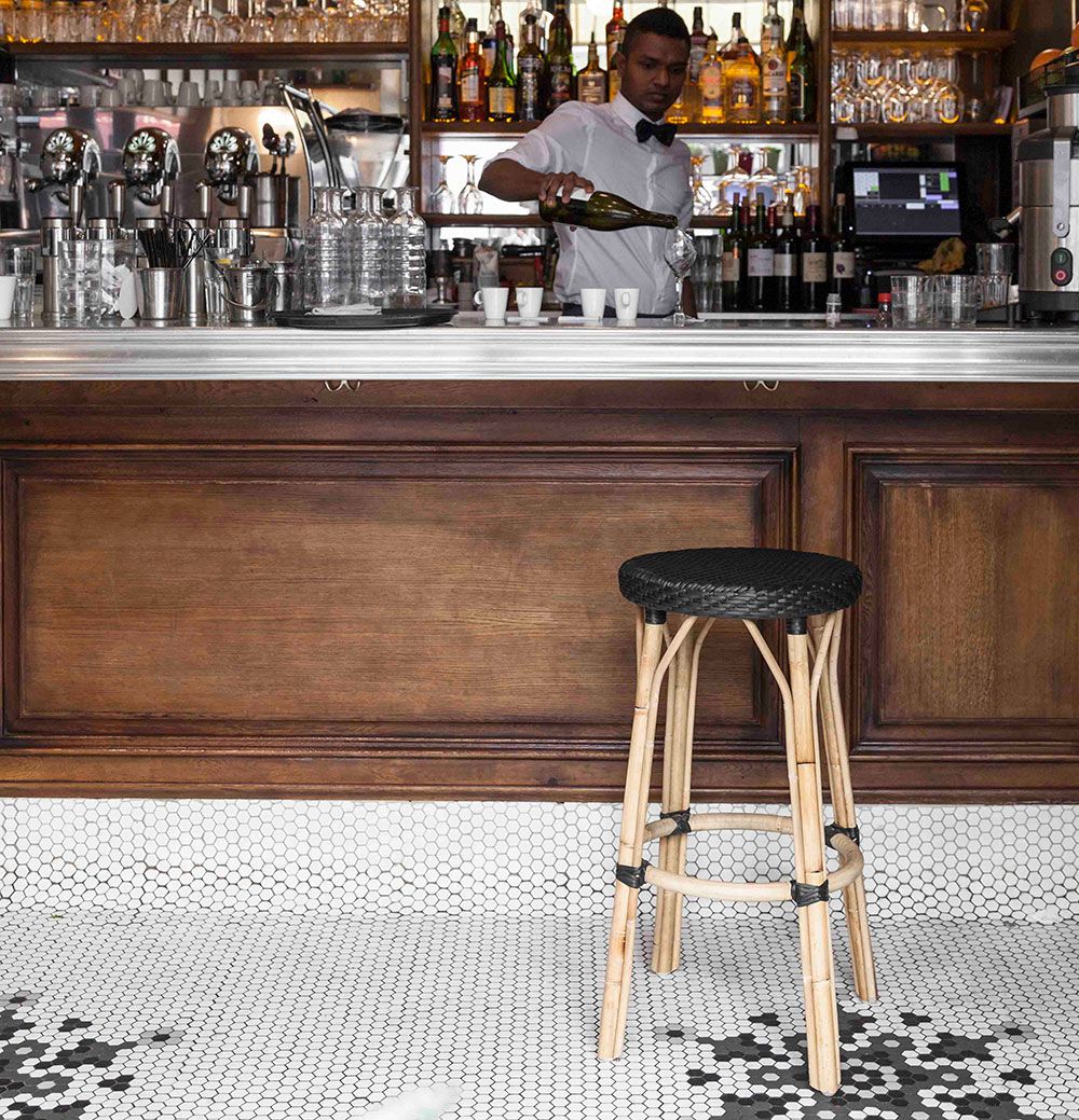 Simone Korkea Baarijakkara Musta