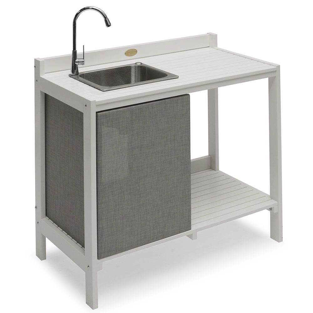 Läckö ulkokeittiö, valkoinen