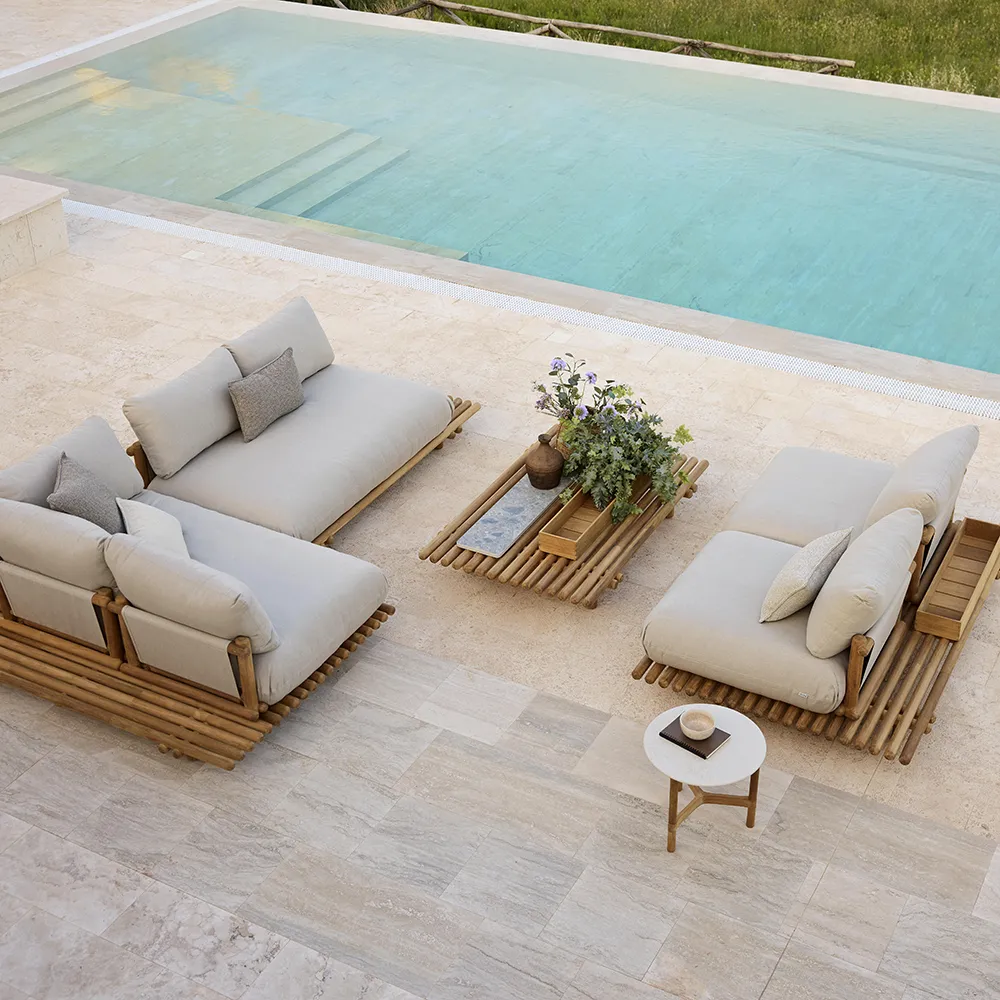 Sticks kulmasohva Teak/desert sand