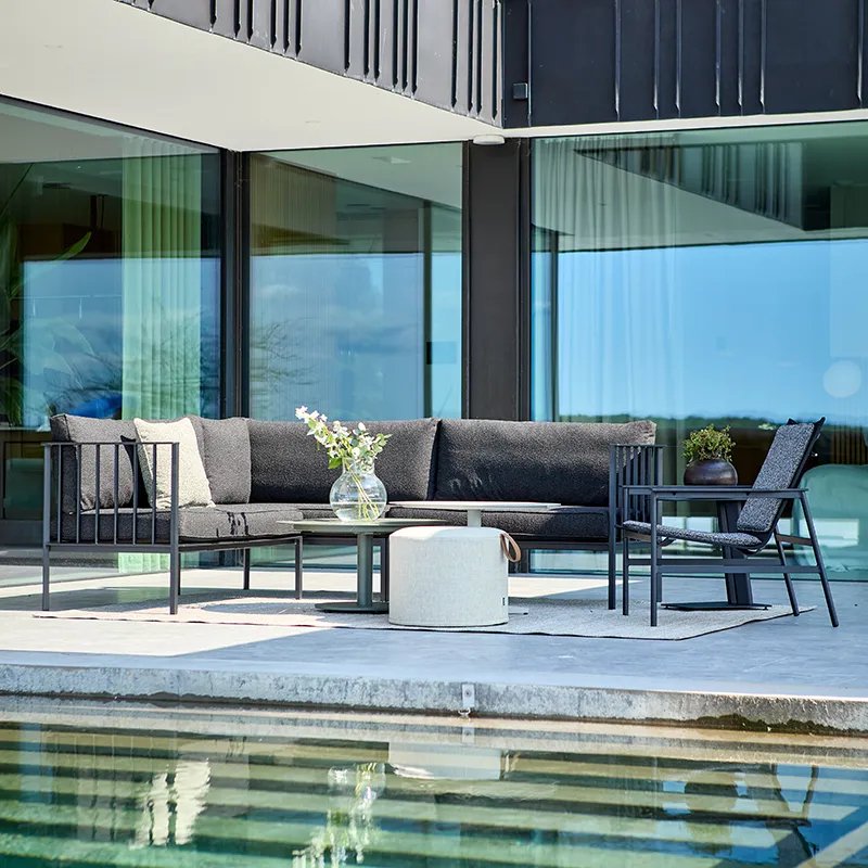 Upper 2-paikkainen keskiosa    Musta / Teddy Black