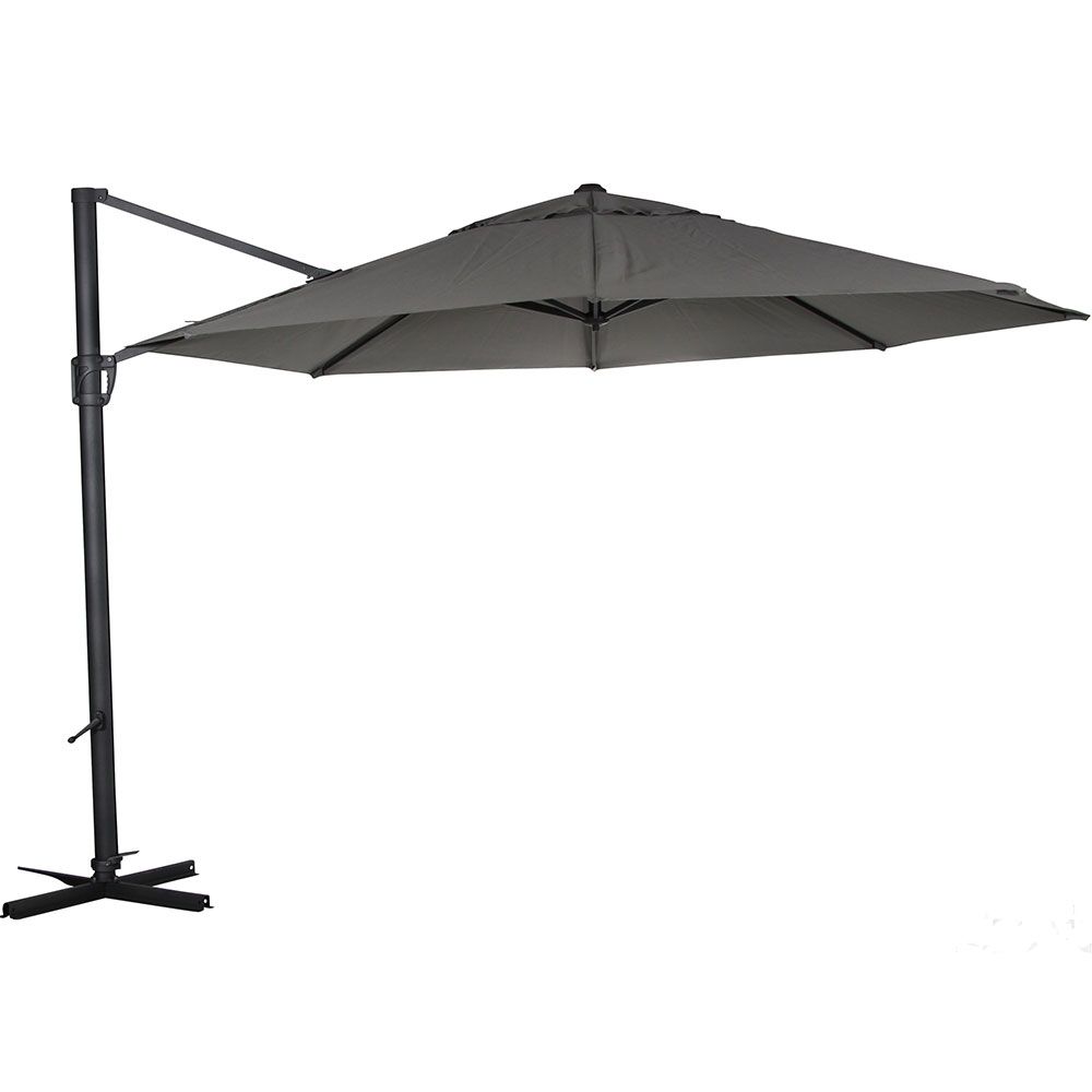 Brafab Fiesole vapaasti riippuva aurinkovarjo antrasiitti/harmaa 350 cm
