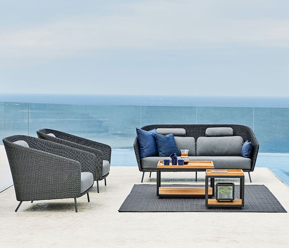 Mega lounge-nojatuoli grafiitti