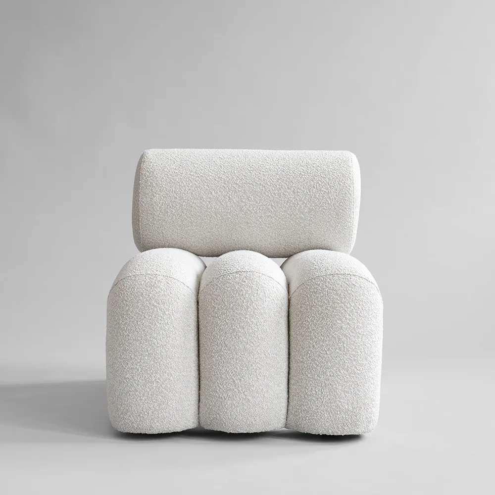 Foku-nojatuoli - Luonnonvalkoinen