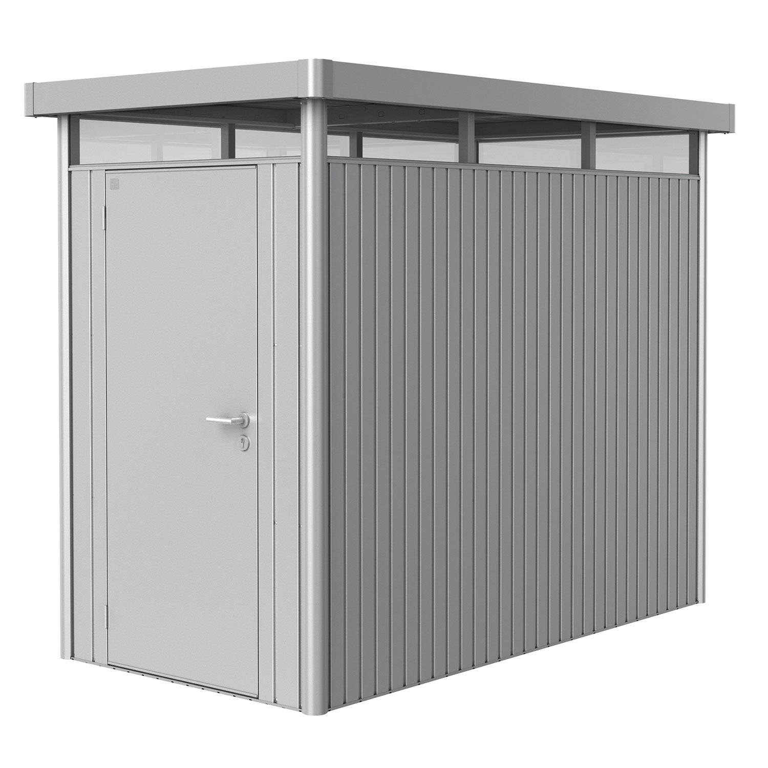 Highline puutarhavarasto koko hs metallic hopea