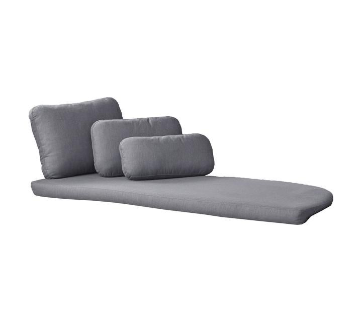 Savannah Daybed tyynysetit vasen harmaa, Sunbrella Natte