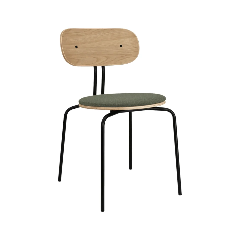 Curious ruokatuoli tammi/musta metalli Morning Meadows