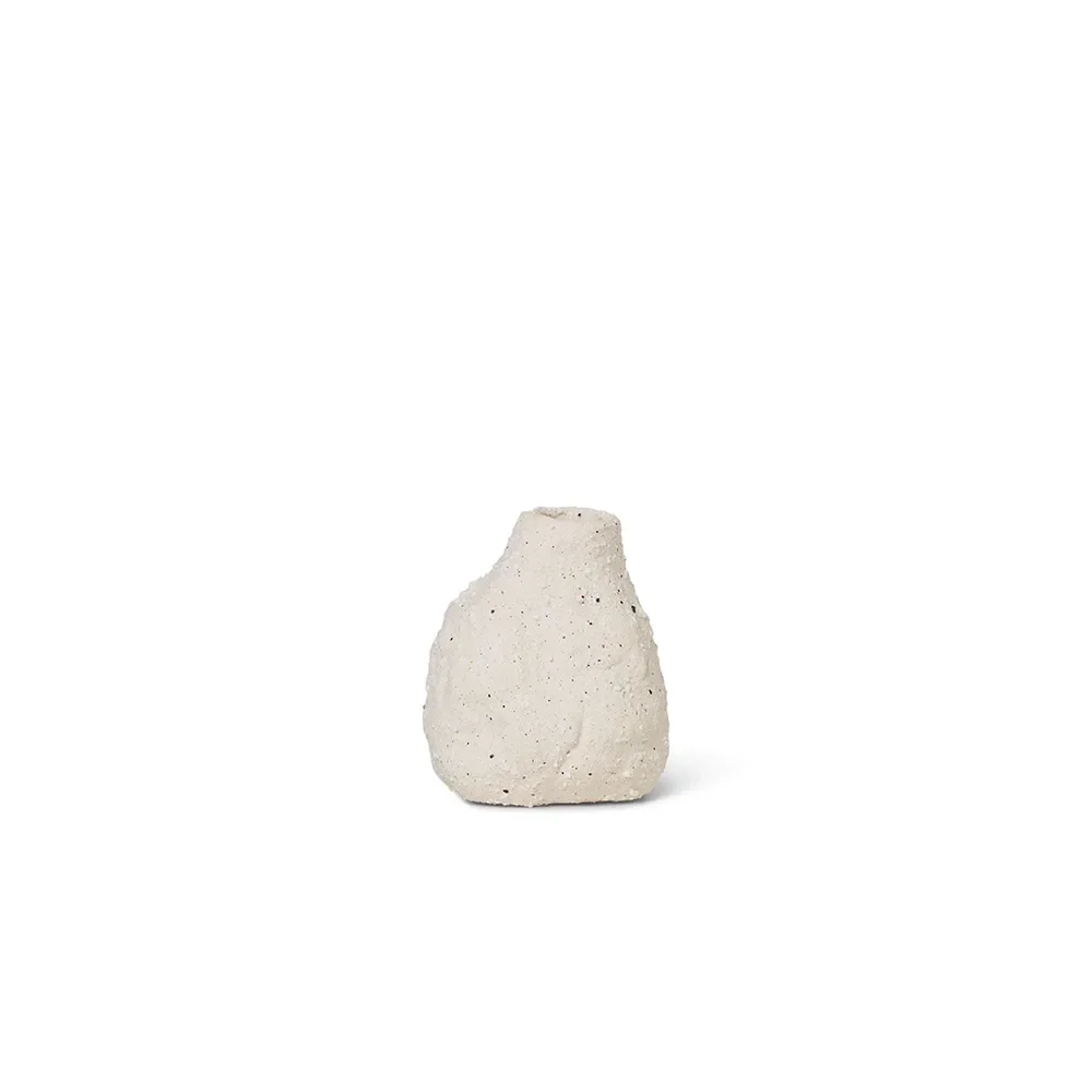 Vulca Mini Vase - Off-white stone
