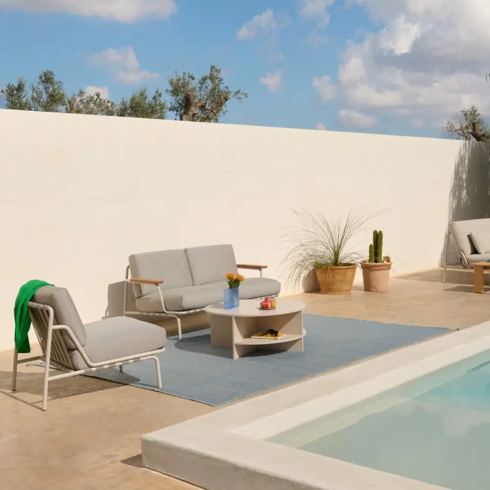 Lounge Sohva Settle 2-seater Laze 1/Grey