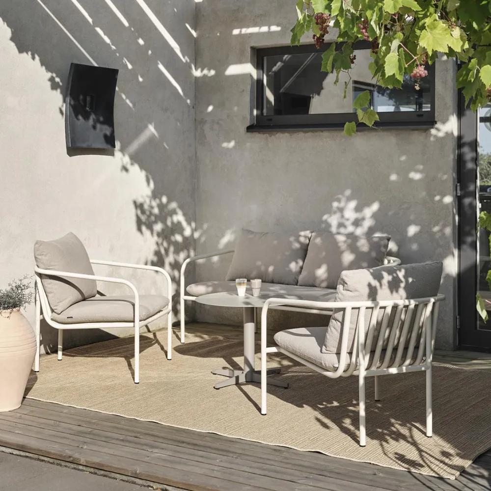 Bendt Nojatuoli Teddy Beige/Pearl White