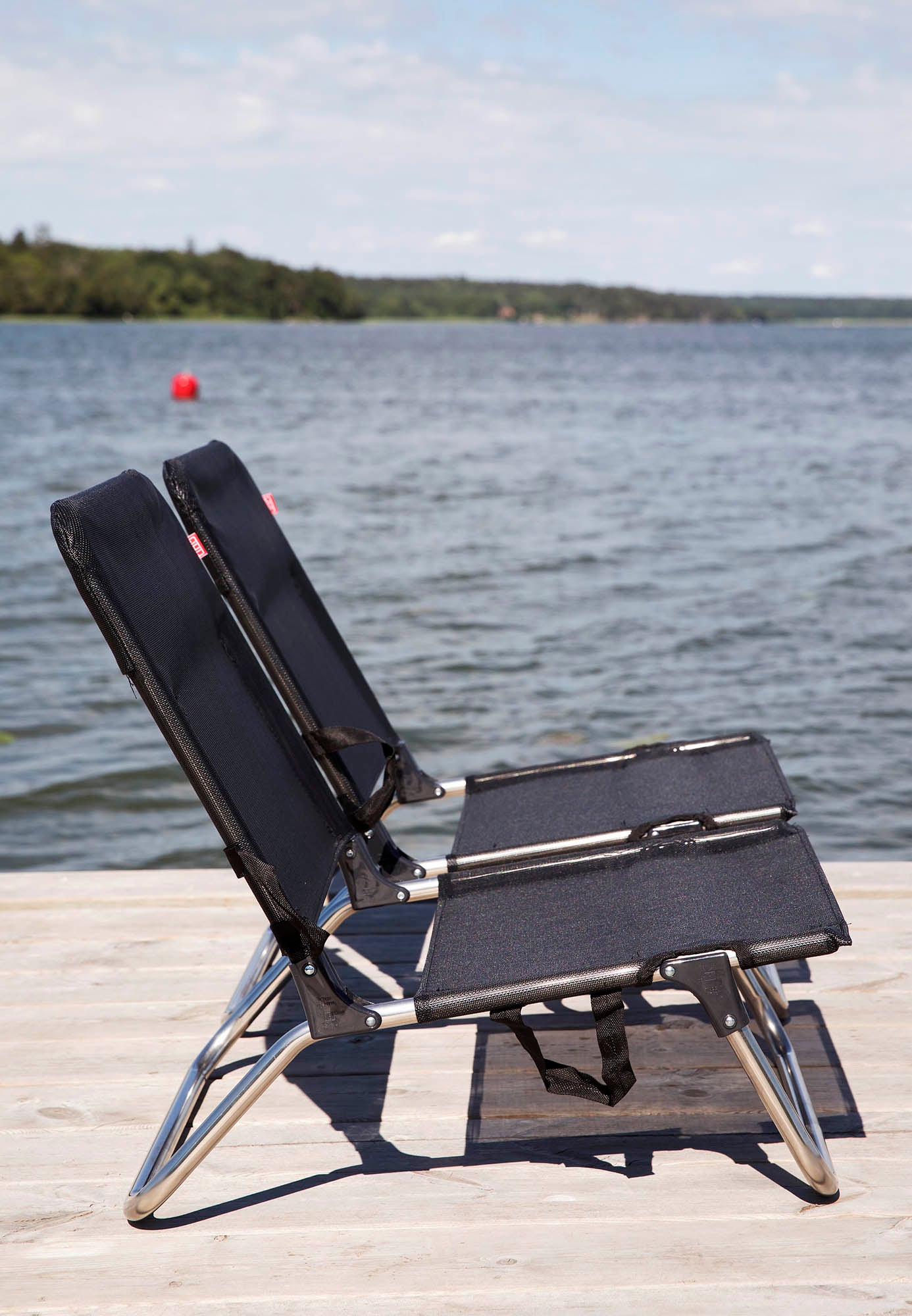 Quick aurinkotuoli musta alumiini/textilene 