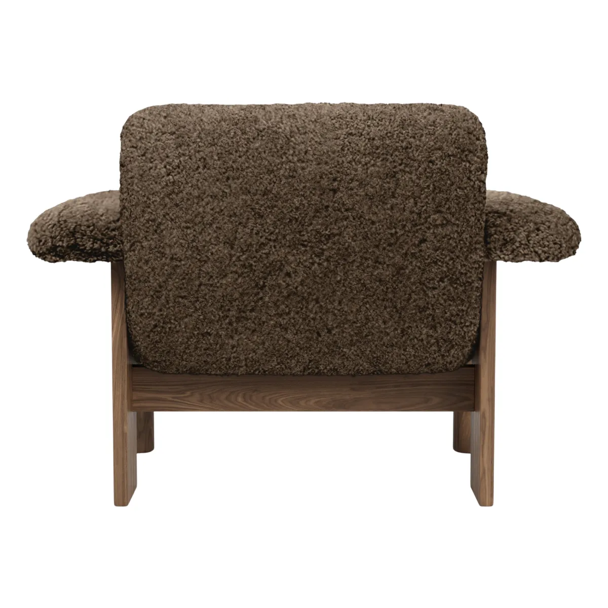 Brasilia lepotuoli pähkinä massiivi Sheepskin Nevotex Root