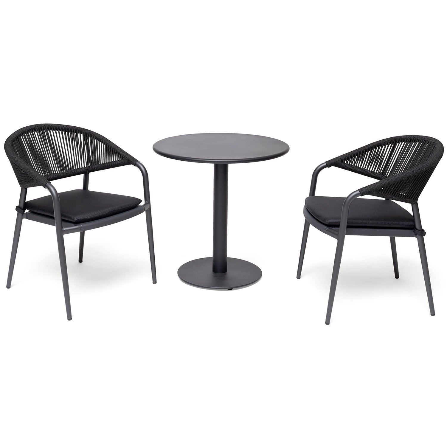 Näsby kahvilapöytä Ø70 cm musta