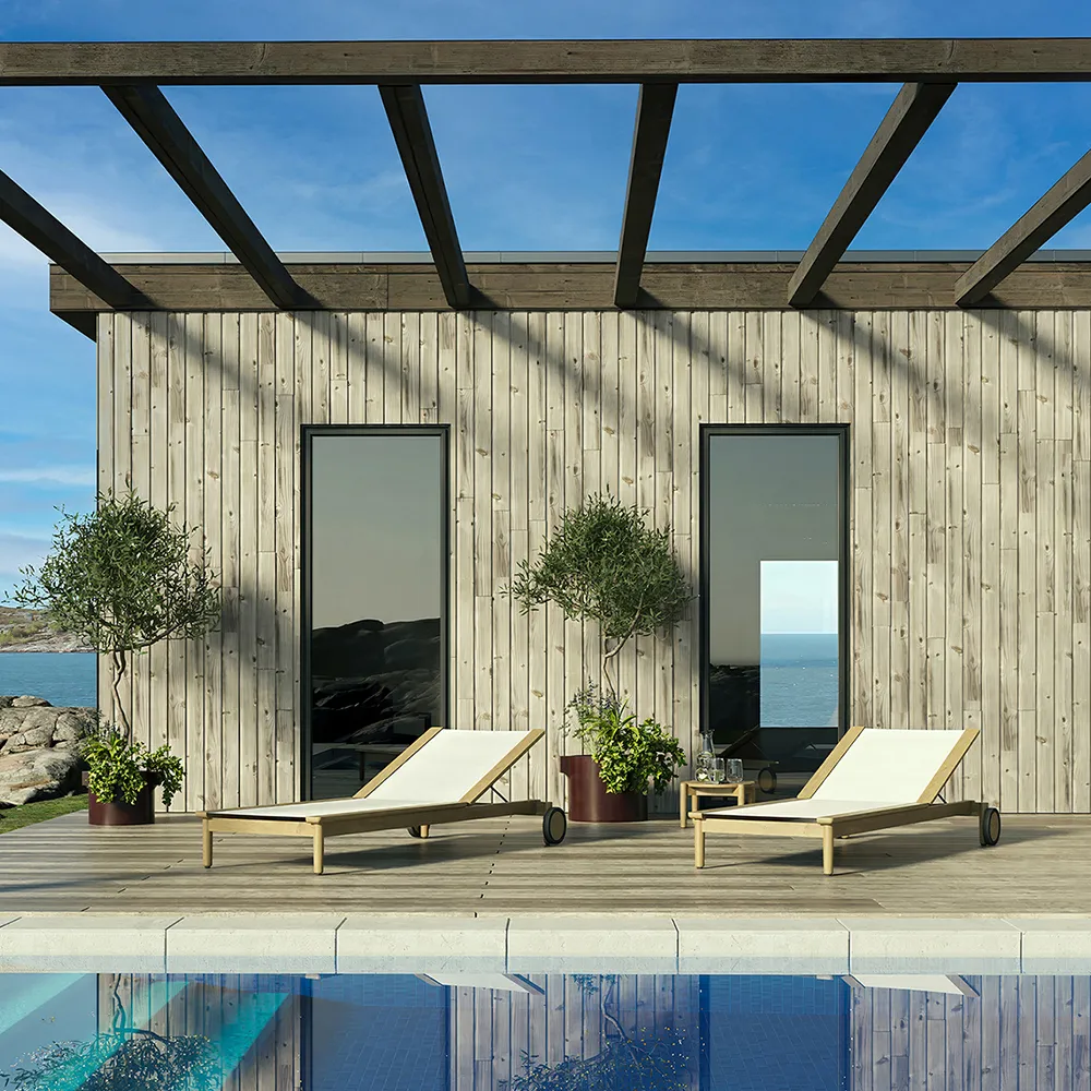 Koster aurinkotuoli Teak/Textilene